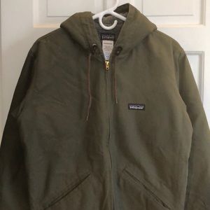 Patagonia Canvas Workwear Hoody in Olive Green